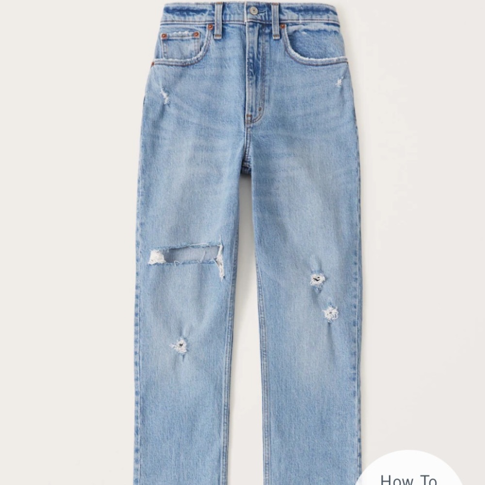 Abercrombie 90s straight ultra high rise size 27L